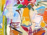 spanish-painting-contemporary-modern.merello.jarron-con-flores-de-la-pasion100x81-cmmixtalienzo-